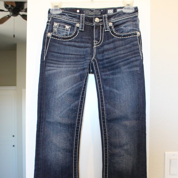 Girls Miss Me Bootcut Jeans Style JK5563B3 - Picture 1 of 5